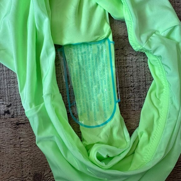 ASOS Design Womens Neon Green High-Waist Bikini Bottoms - US 4 - Picture 6 of 8